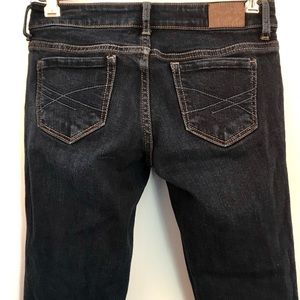 Aeropostale jeans LOLA jegging size 00 short court gold stitching pre-loved
